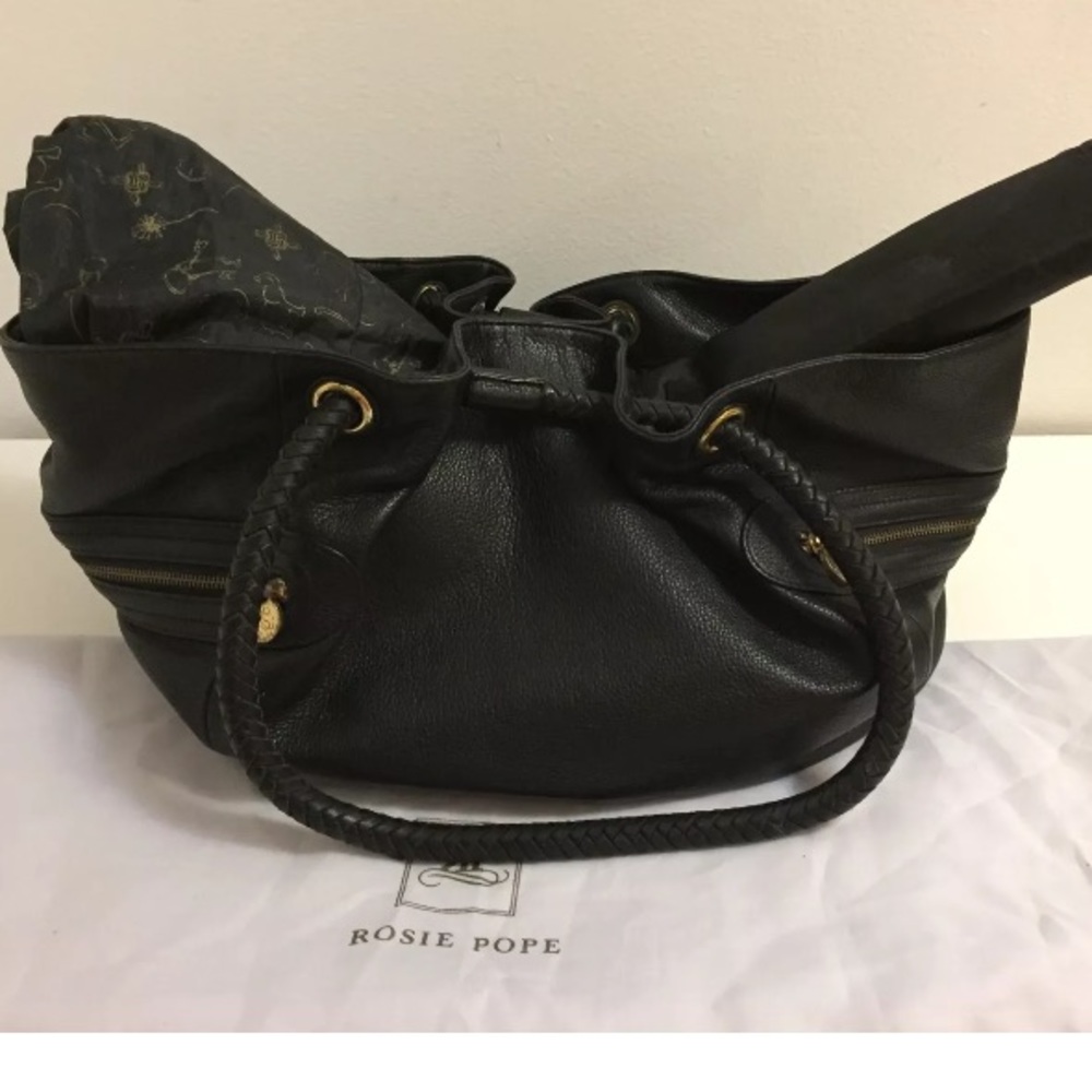 Rosie pope leather diaper bag